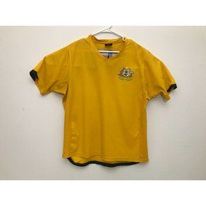 Mr Kangaroo Australia Mens L Yellow T Polyester Shirt *13